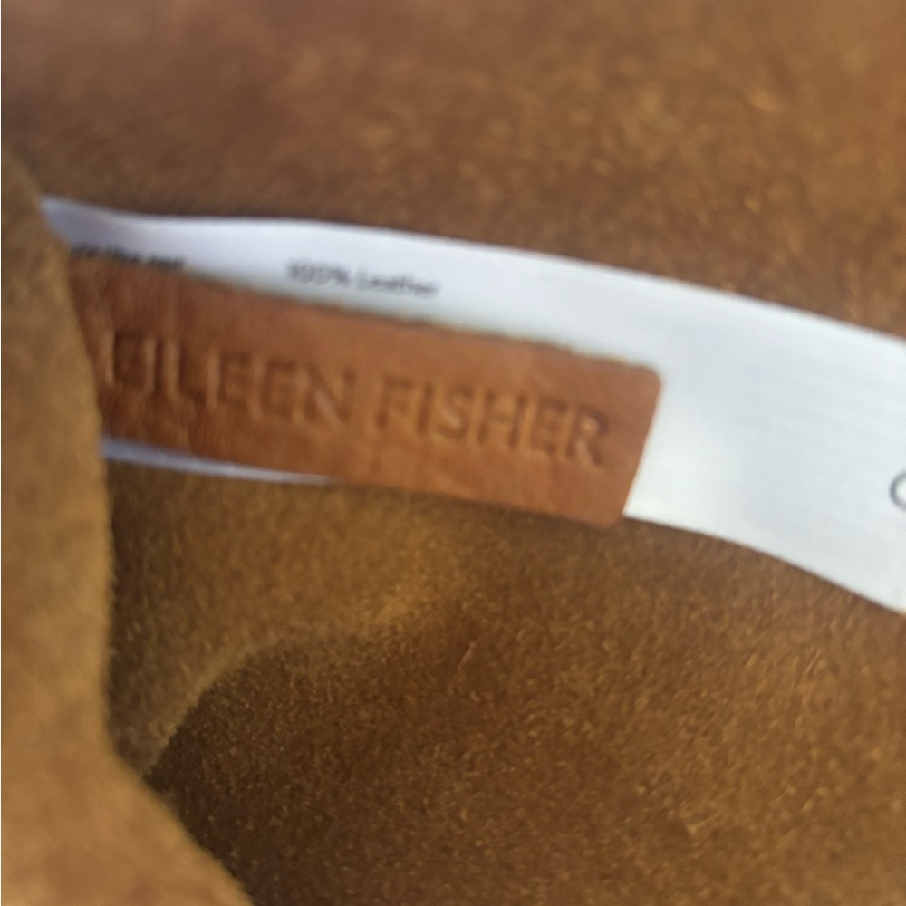 Eileen Fisher Tan Leather Studded Tote w/ Dust Bag - Picture 5 of 5